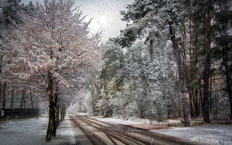 Tokom dana susnježica i snijeg, kiša na jugu