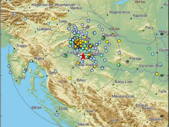 Novi zemljotres večeras u Hrvatskoj