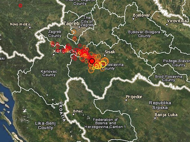 Novi potres jačine 4,1 stepen na području Petrinje