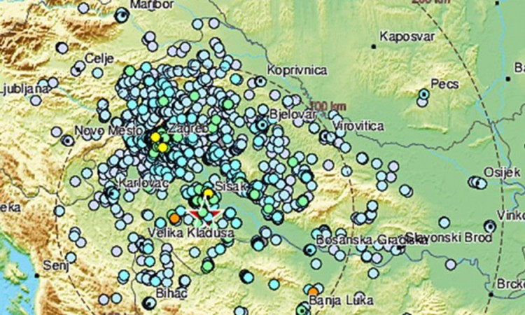 Epicentar u okolini Petrinje, potres se osjetio i u Srpskoj