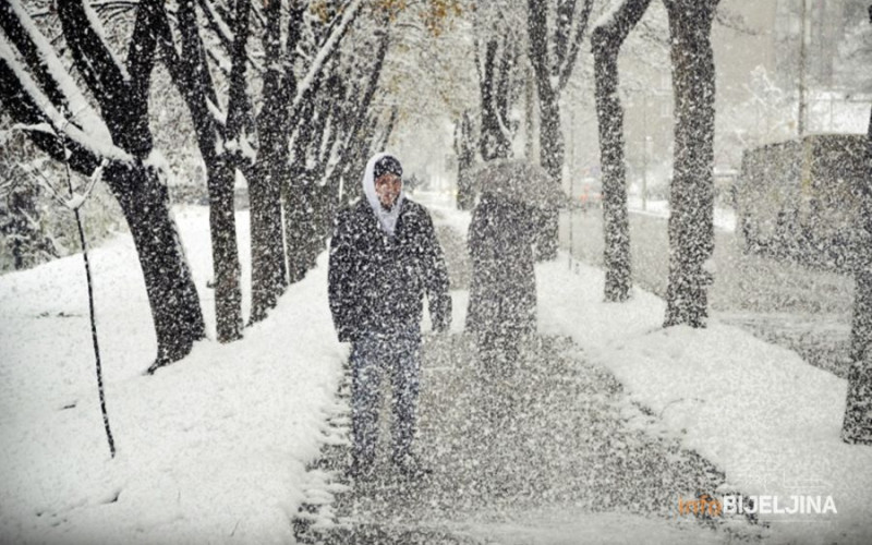 Žuto upozorenje za cijelu BiH zbog niske temperature i snijega