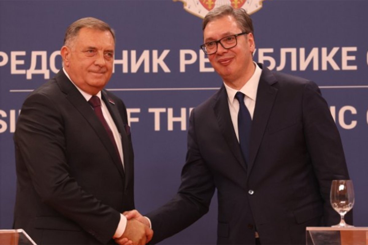 Dodik i Vučić o pitanjima od značaja za budućnost srpskog naroda