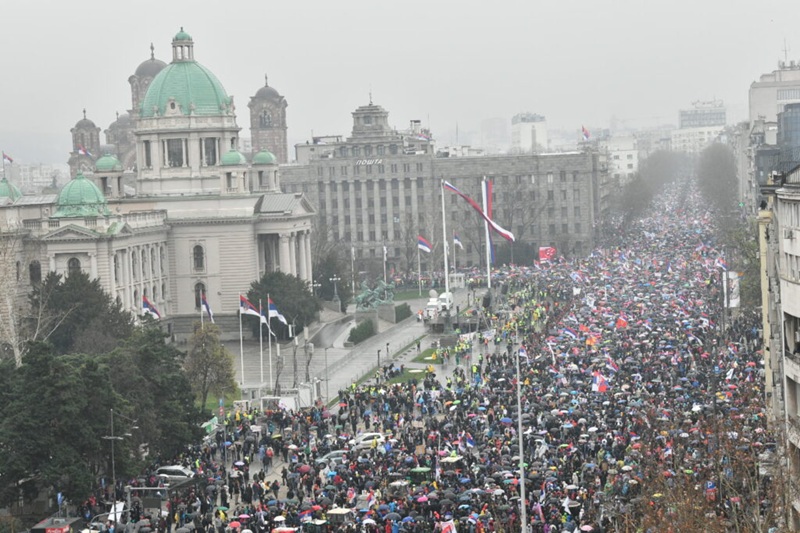Studenti u blokadi traže raspuštanje Skupštine Srbije i vanredne izbore
