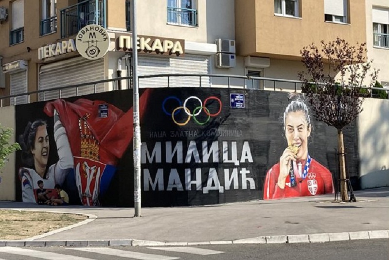 Milica Mandić dobila mural u Beogradu 