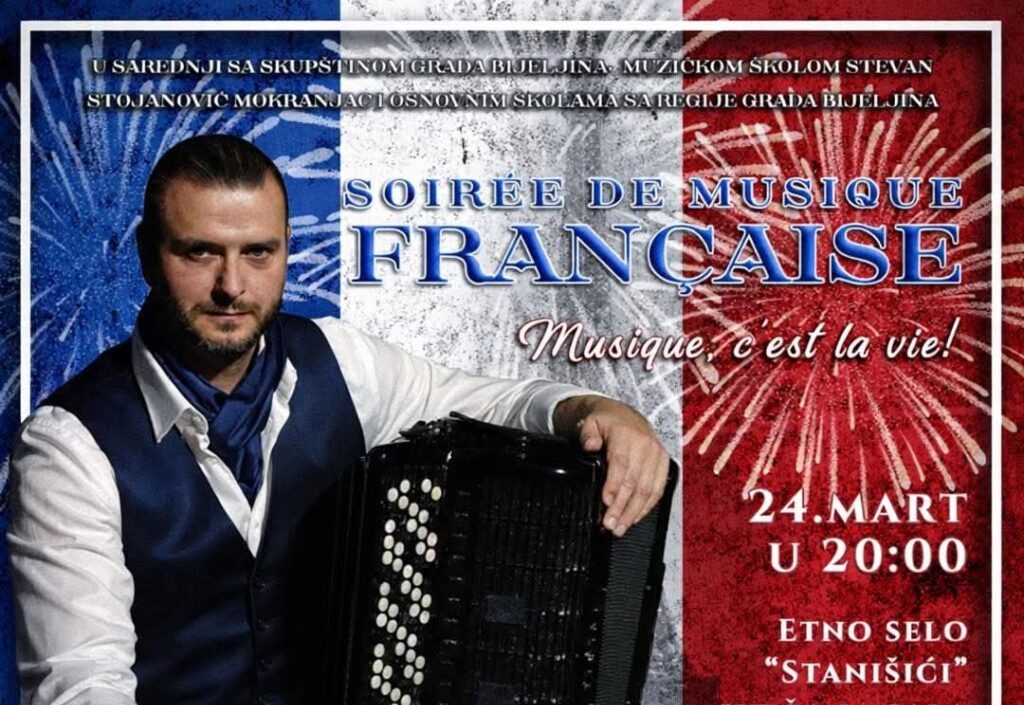 Francuski ritam stiže u Semberiju uz Dušana Sekulića: Veče šansone i jazza uz koncert majstora harmonike