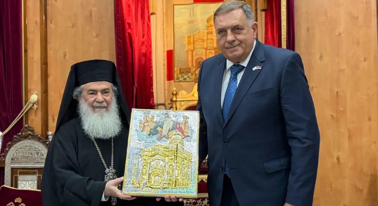Dodik sa jerusalimskim patrijarhom: Očuvanje vjere i identiteta, mir potreban cijelom svijetu