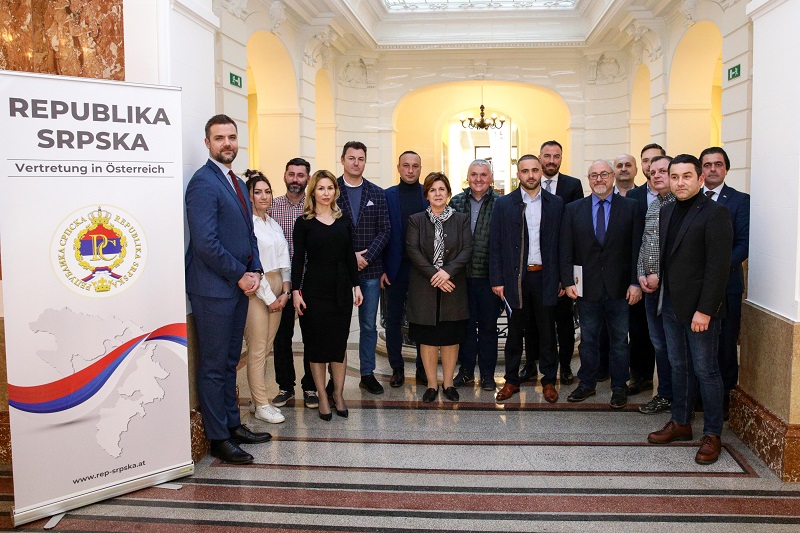 Ministar Željka Stojičić posjetila Predstavništvo Republike Srpske u Beču (FOTO)