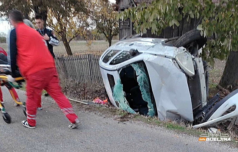 Udes kod Bijeljine: Sletio s puta pa naduvao skoro 3 promila