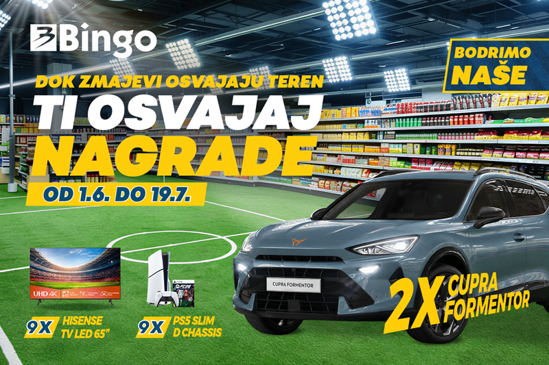 Bingo pokrenuo veliku nagradnu igru “Bodrimo naše”