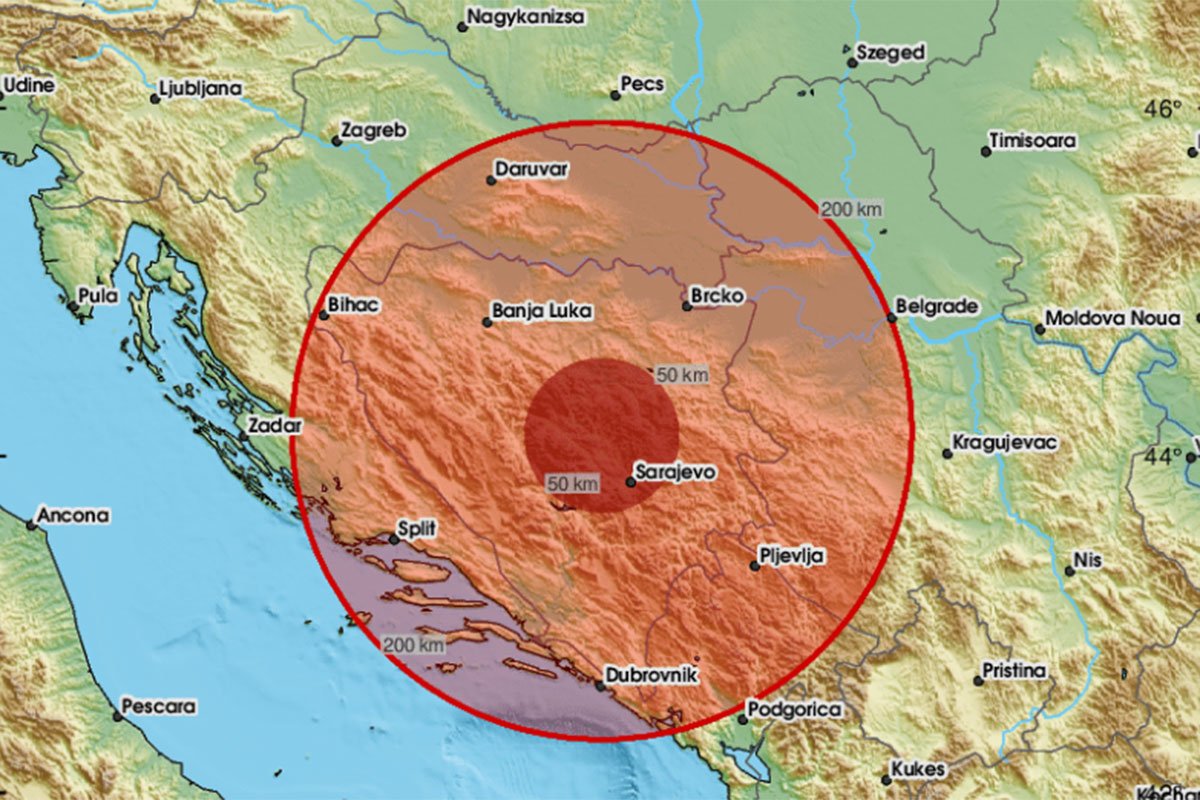 Zemljotres pogodio BiH: