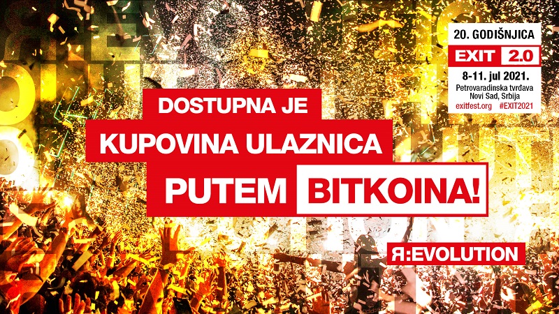 EXIT festival je prvi veliki festival na svijetu koji je omogućio plaćanje Bitcoinom 