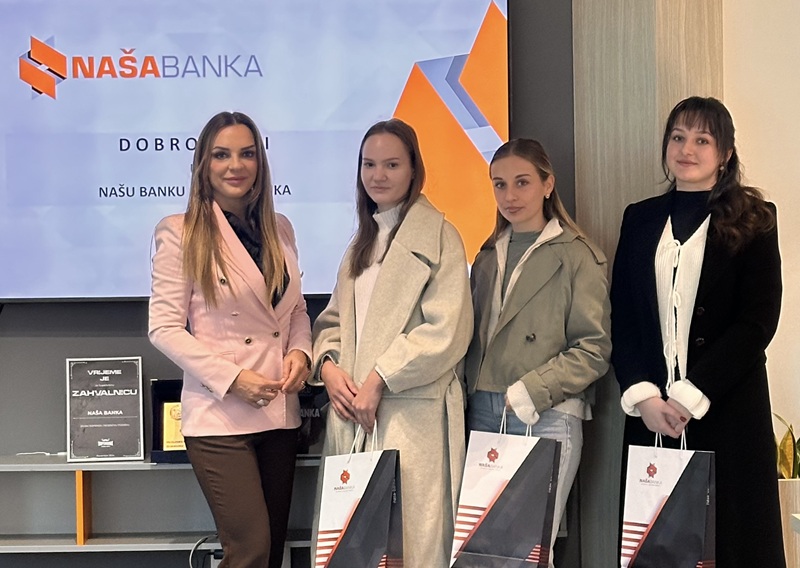 Naša Banka a.d. Banja Luka otvara vrata mladim ekonomistima kroz program prakse