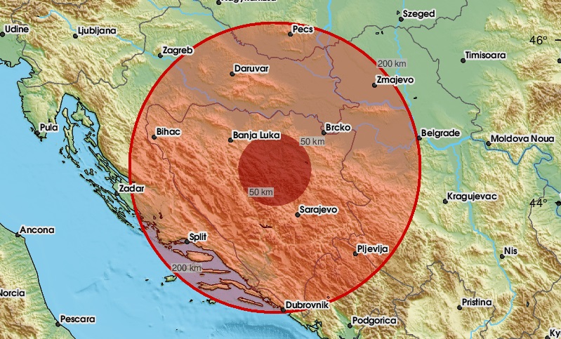 Jak zemljotres zatresao BiH: Osjetio se i u Bijeljini