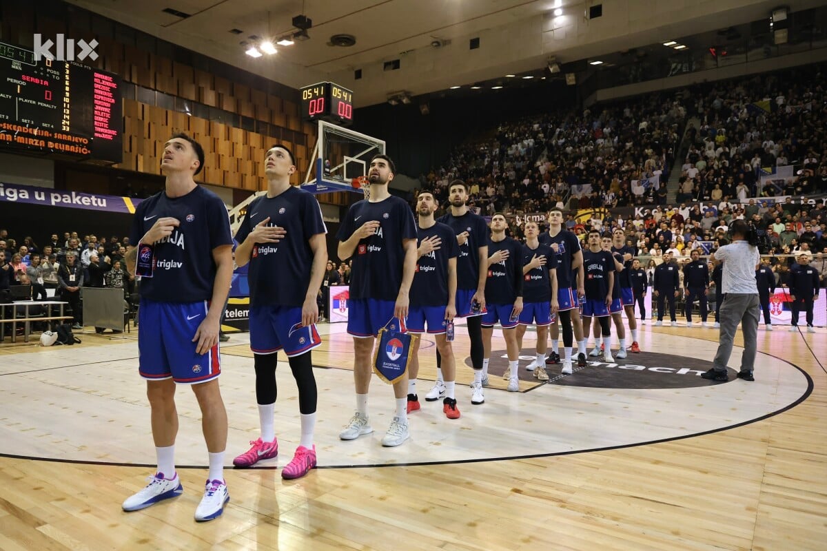 Sraman doček za košarkaše Srbije u Sarajevu: Izviždana himna 