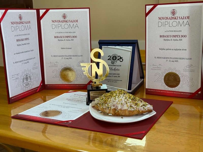 BODAXCO kroasan sa pistaćima osvojio titulu šampiona kvaliteta na Novosadskom sajmu (FOTO)