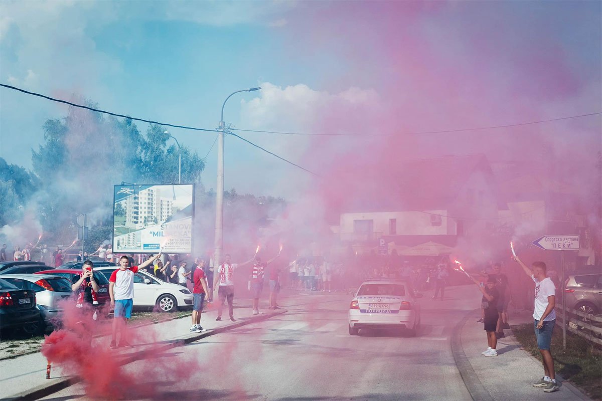 Veličanstven doček košarkaša Zvezde u Republici Srpskoj (VIDEO)