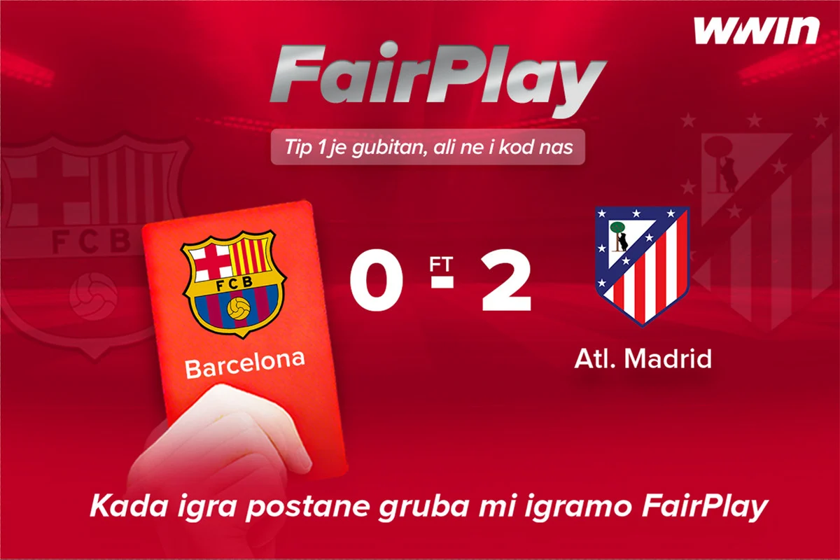 Crveni karton prelomio utakmicu – ali ne i tiket: FairPlay kvota 1 na djelu