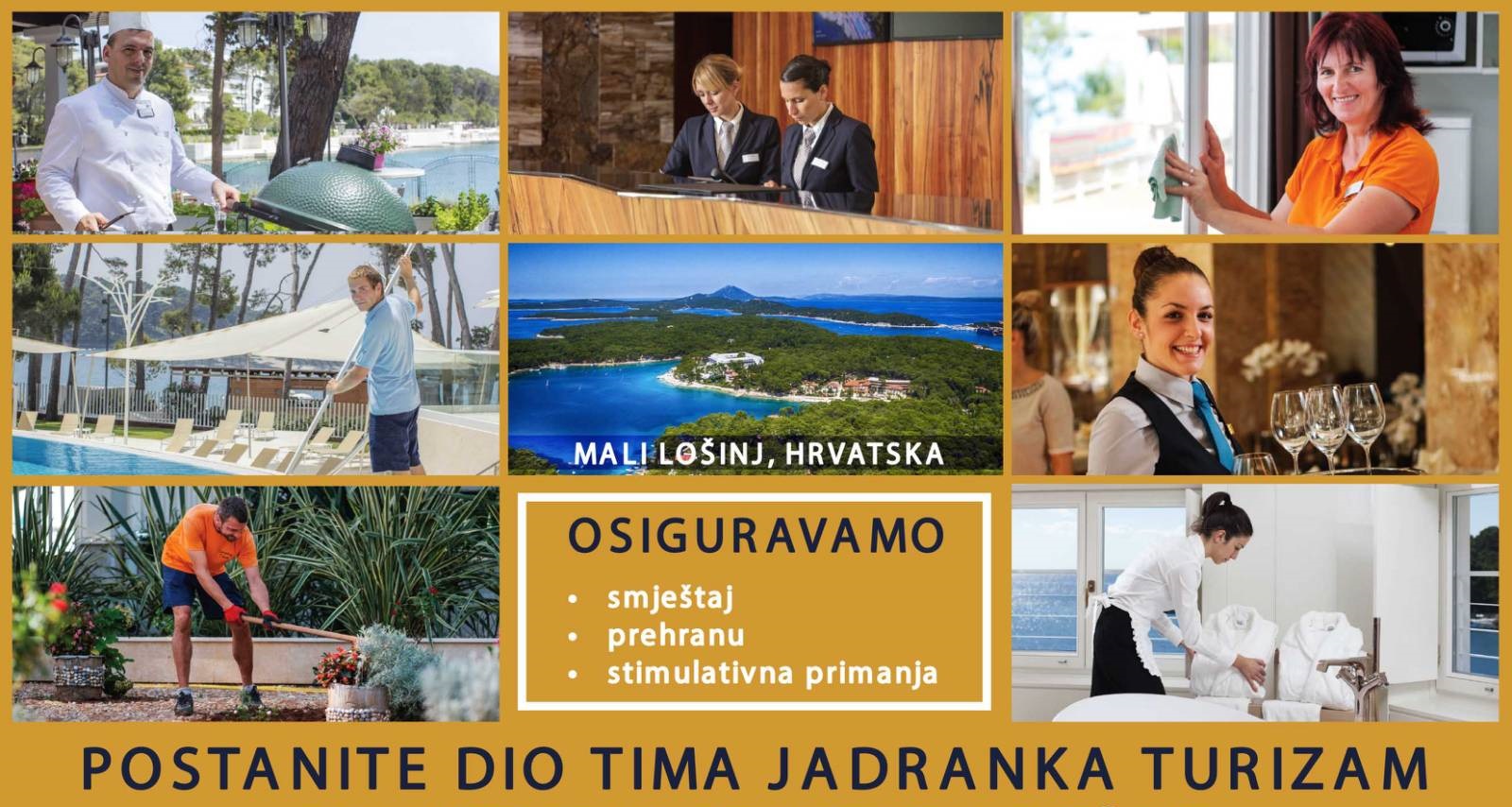 JADRANKA TURIZAM Rezervišite svoje radno mjesto za narednu sezonu!