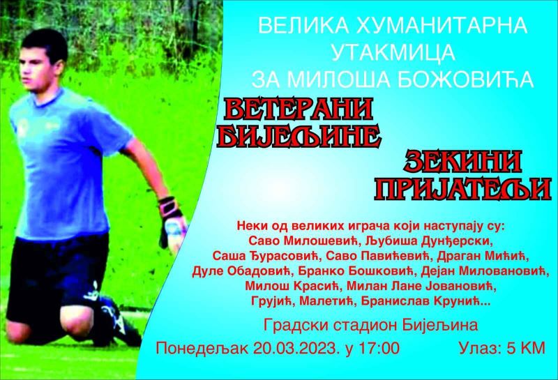 Velika humanitarna utakmica u Bijeljini: Veterani Bijeljina – Zekini prijatelji