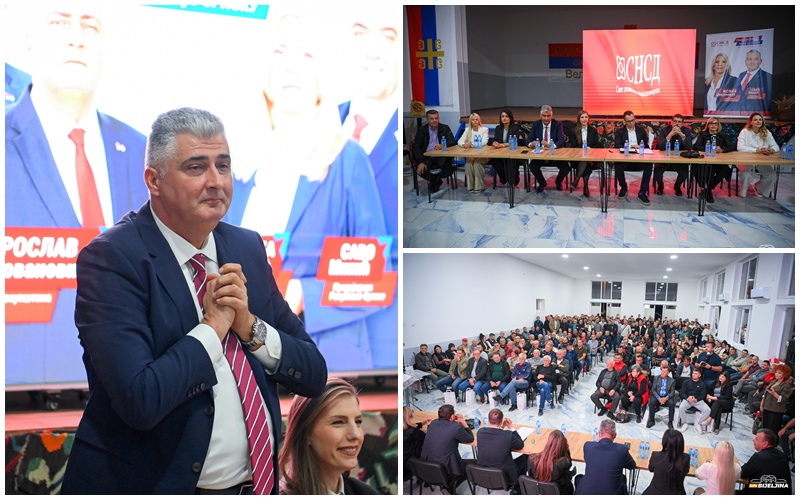 Prepun Dom kulture u Velikoj Obarskoj na tribini SNSD-a, Milovanović pozdravljen velikim aplauzom (FOTO)