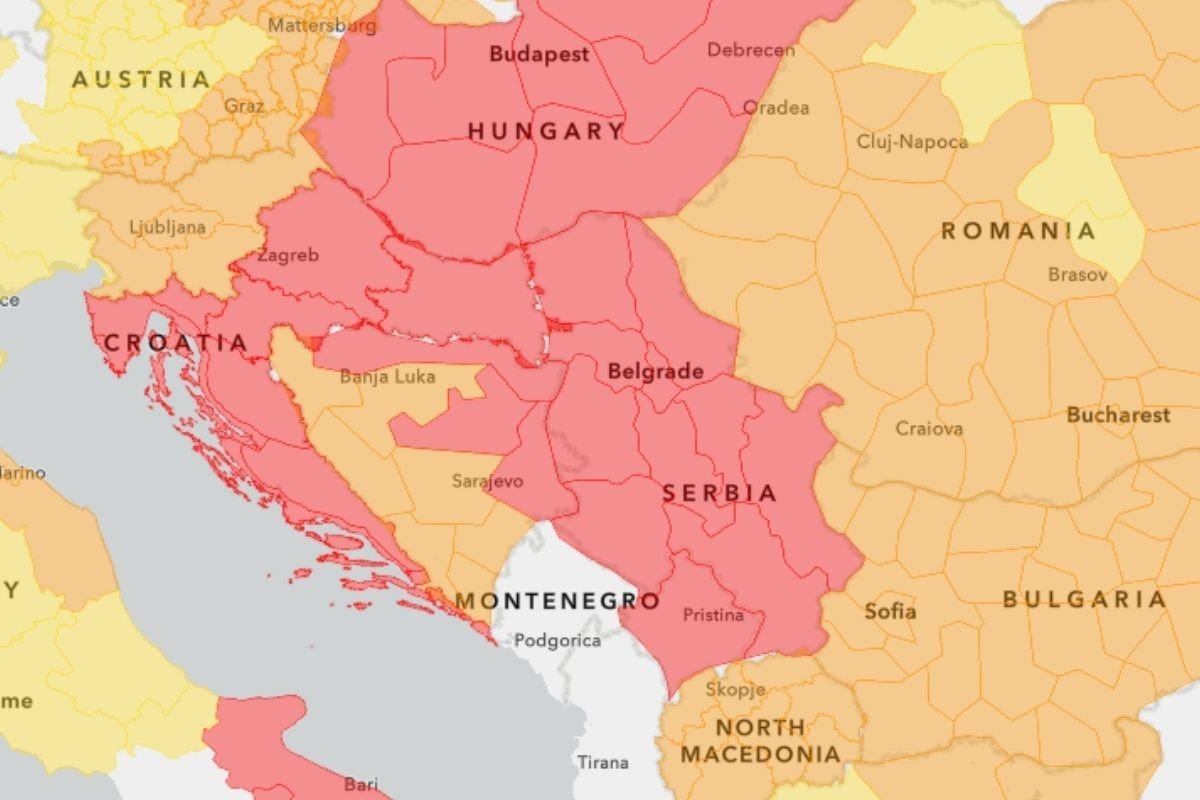 Info Bijeljina - Crveni Meteoalarm Upaljen I Danas Za Dijelove BiH