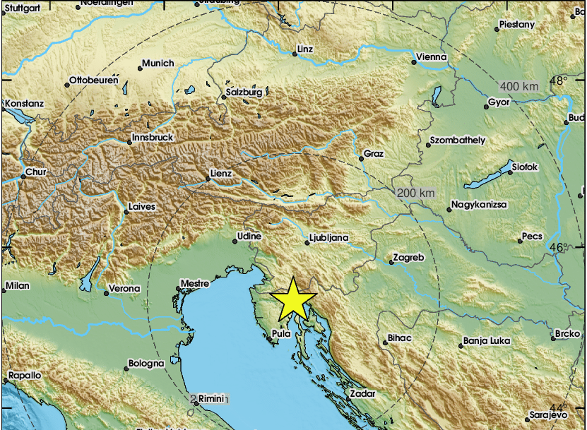 Zemljotres pogodio Hrvatsku