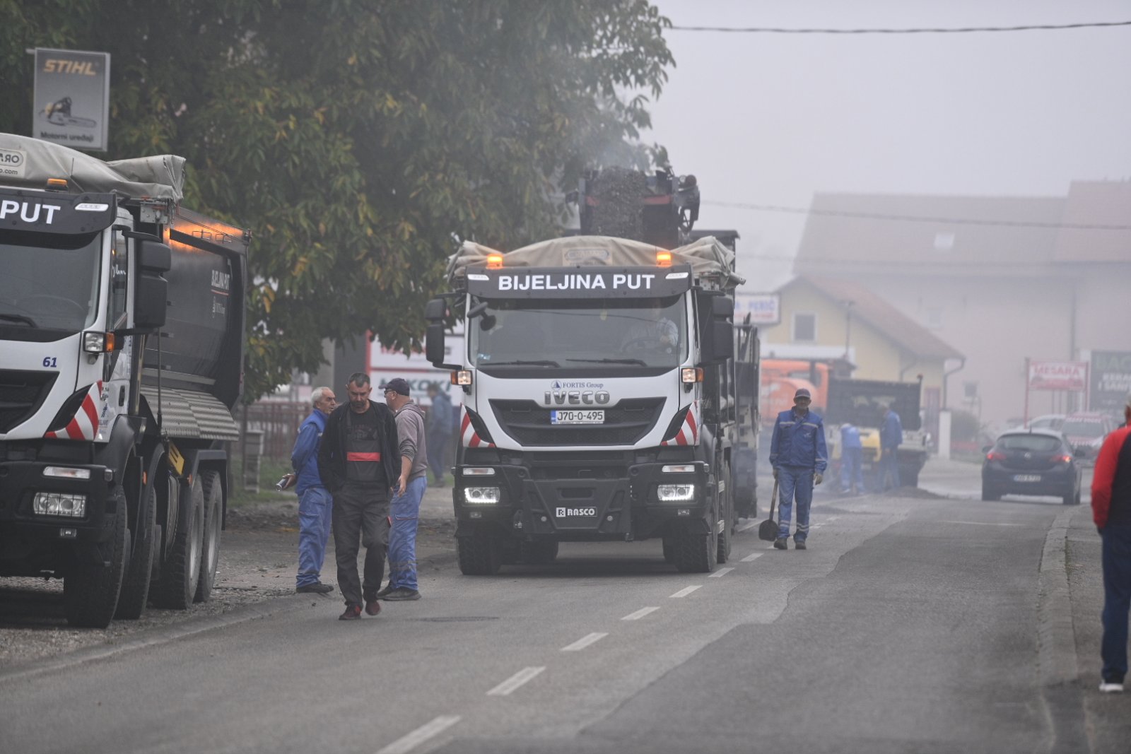 Počela rekonstrukcija bijeljinskog koridora: Mašine od ranog jutra rade punom parom (FOTO)