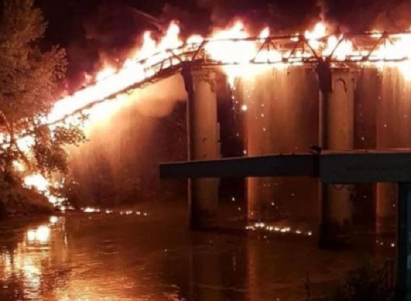 POŽAR U RIMU Uništen čuveni industrijski most