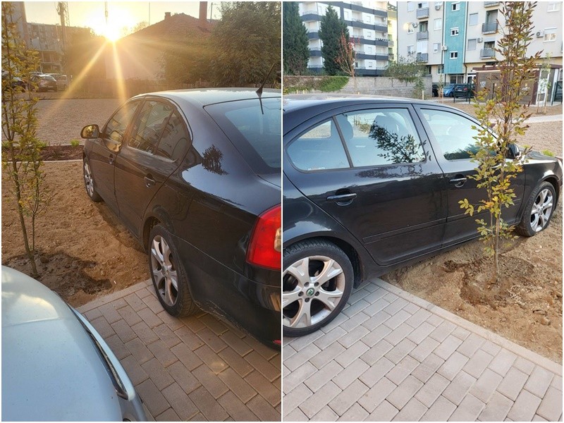 Bijeljina: Parkirao vozilo u tek završenom parku, čeka ga jasna poruka (FOTO)