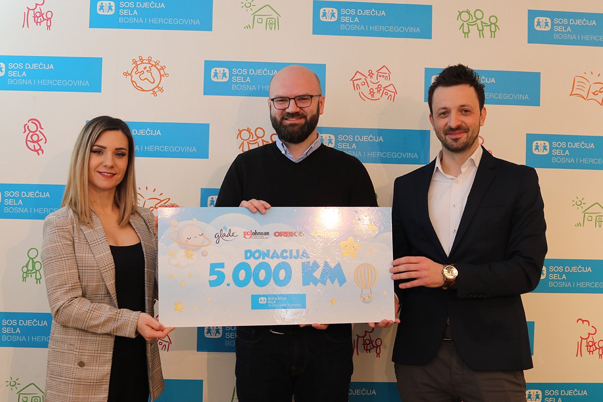 Kompanije Bingo i Orbico donirale 5.000 KM Dječijim selima u BiH