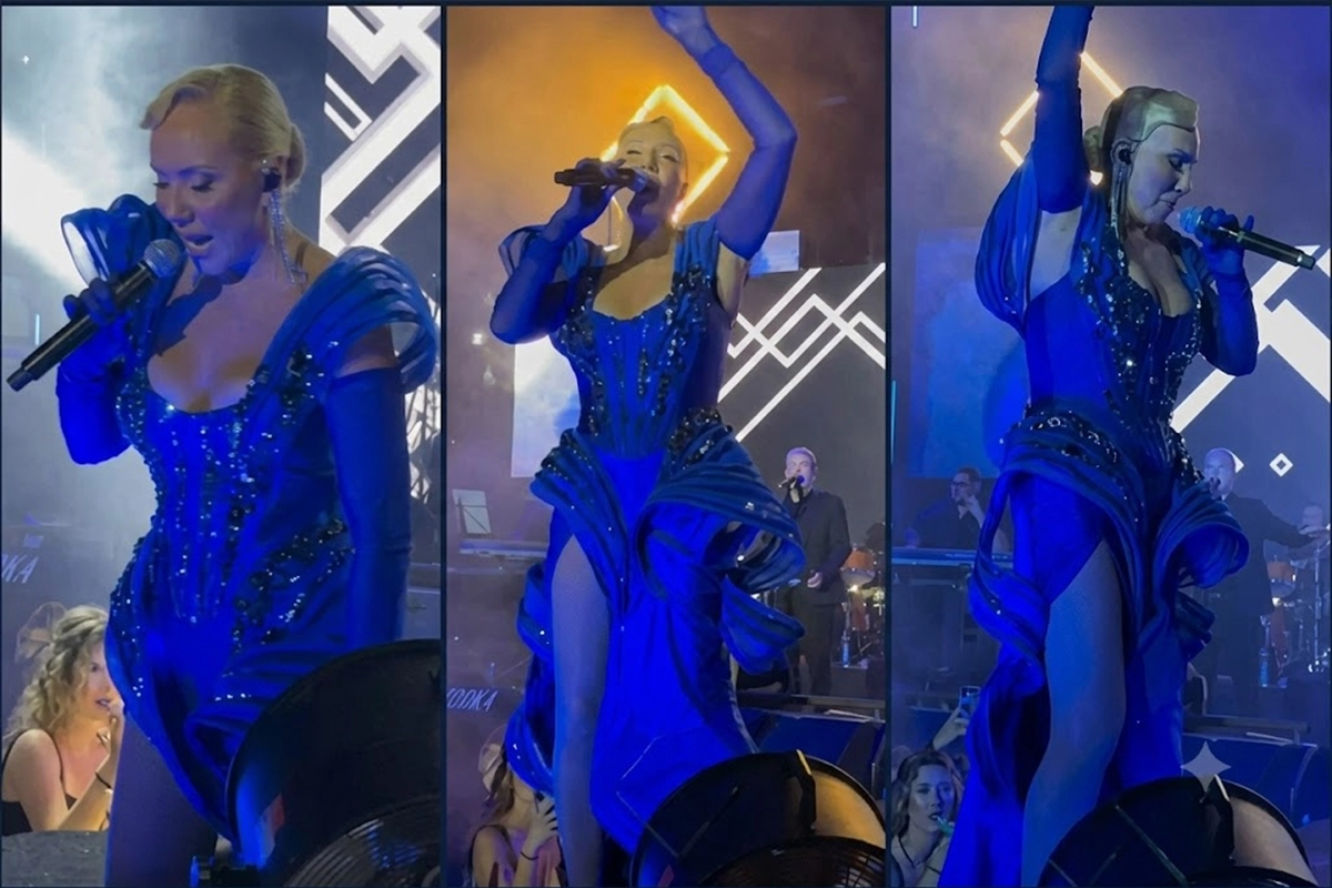 Lepa Brena ponovo pala na sceni (VIDEO)