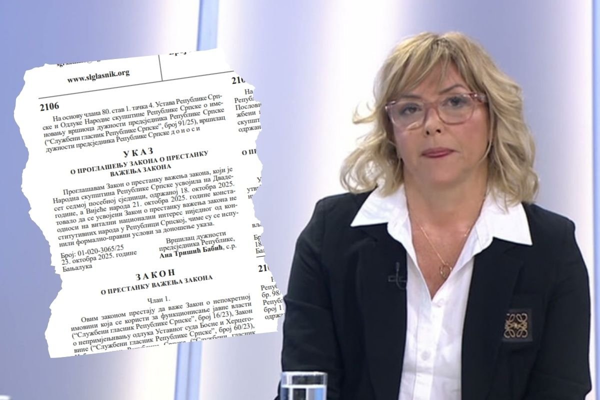 Ana Trišić Babić potpisala prvi ukaz, objavljen u Službenom glasniku
