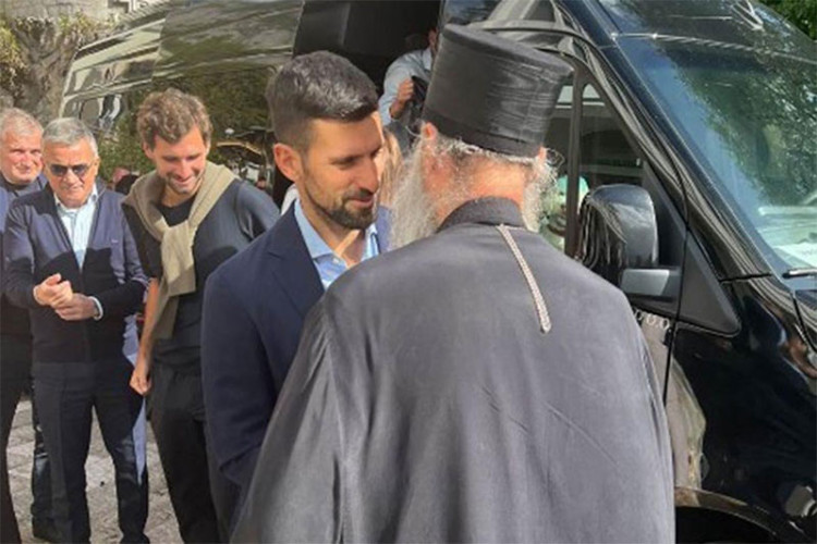 Patrijarh na Ostrogu krstio djecu Novaka Đokovića