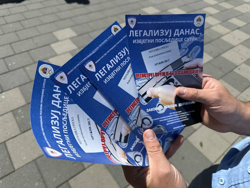 Kampanja legalizacije oružja u Bijeljini: Veća bezbjednost i manji rizik od zloupotreba