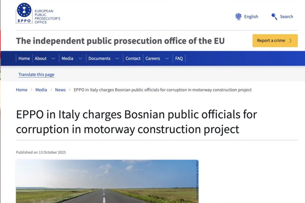 Evropsko tužilaštvo: Tri zvaničnika iz BiH osumnjičena za korupciju