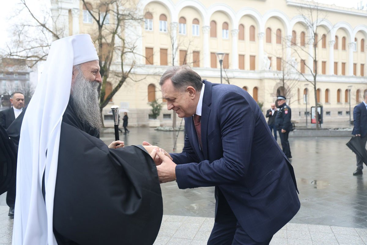 Dodik se sastao sa patrijarhom Porfirijem