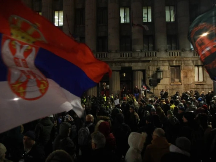 Studentski protest ispred Ustavnog suda