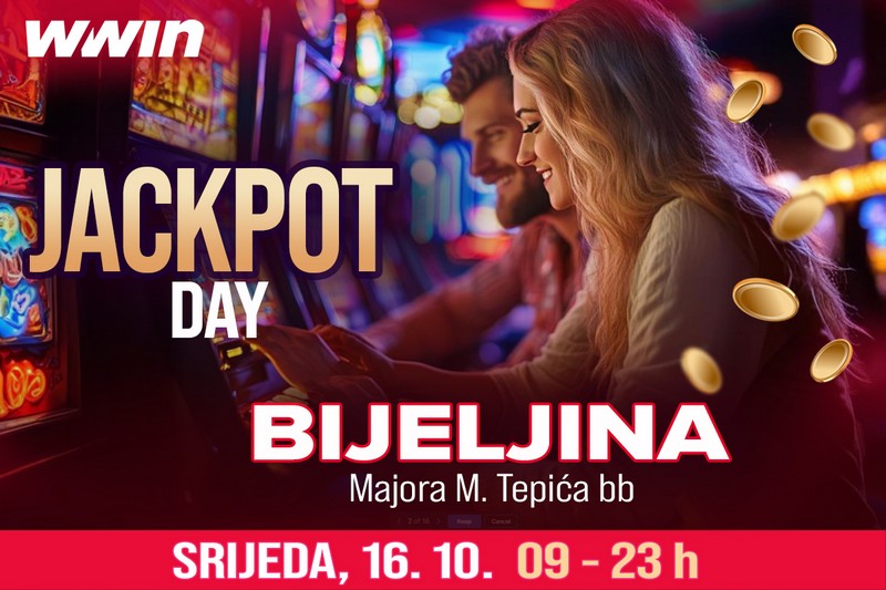 WWin Jackpot day: Danas u Bijeljini, sutra u Ugljeviku