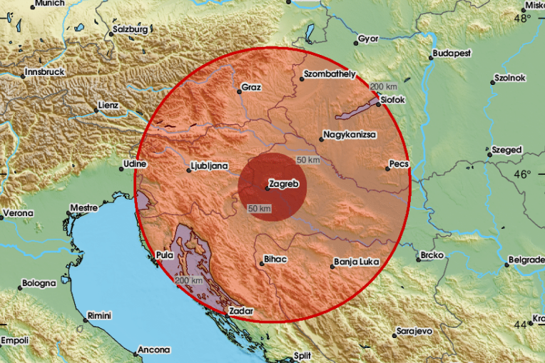 Zemljotres pogodio Hrvatsku, osjetio se i u BiH (FOTO)