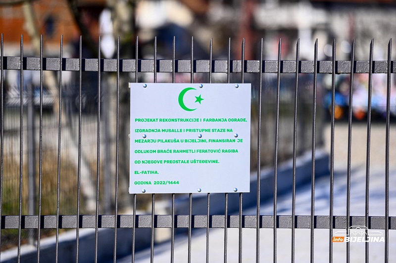 Bijeljina: Rekonstruisana ograda mezarja Pilakuša, izgrađena pristupna staza i musala (FOTO)