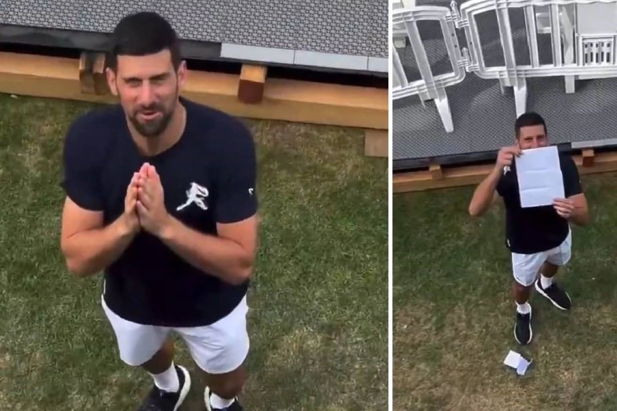 Trenutak za pamćenje: Đoković fanovima otkrio pol bebe (VIDEO)
