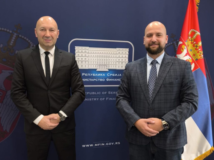 Direktor IRB u Beogradu sa pomoćnikom ministra finansija Srbije