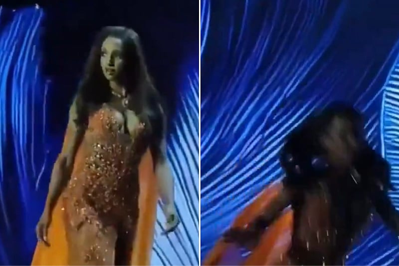 Manekenka pala sa scene na izboru za Miss Universe: Prevezena u bolnicu, snimci kruže mrežama /VIDEO/