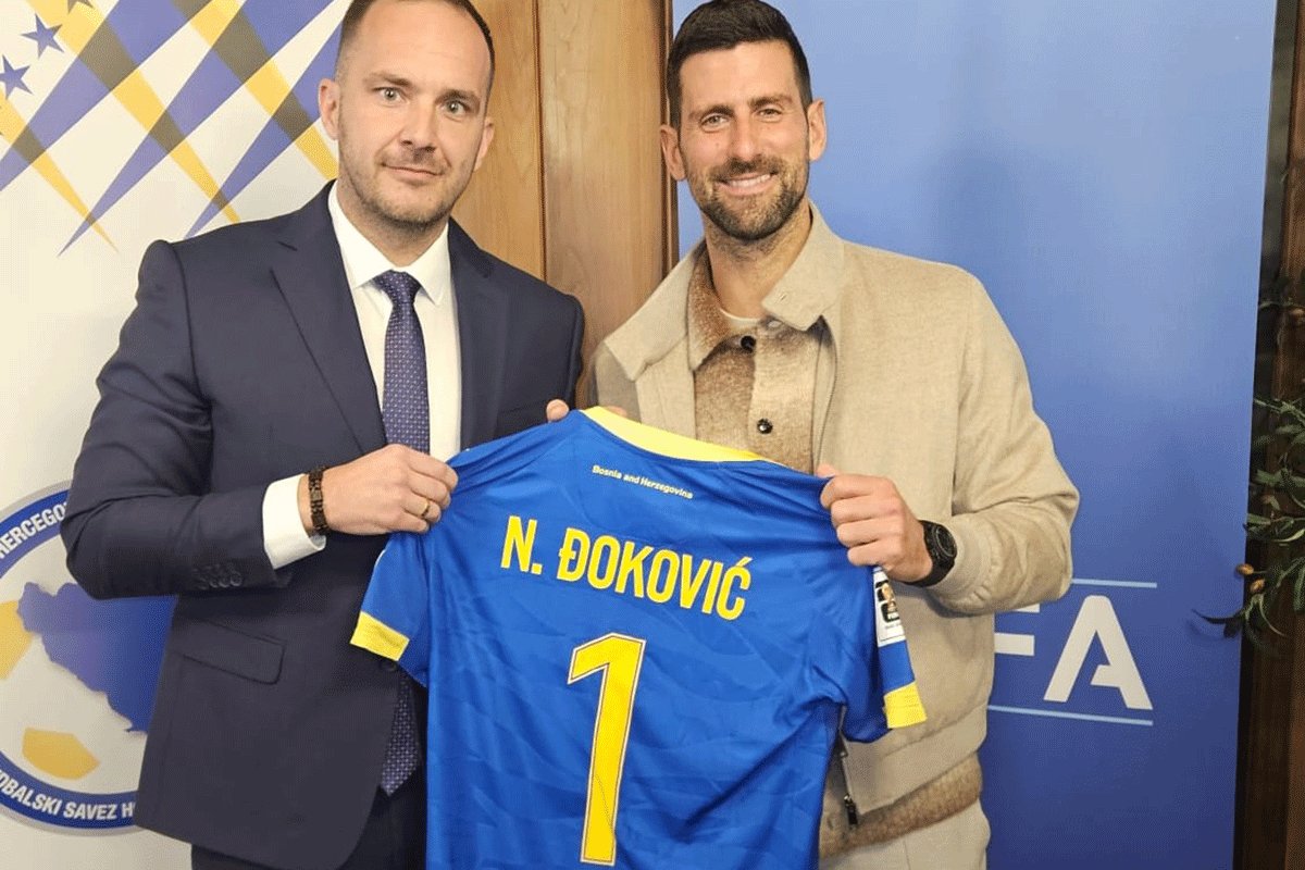 Zeljković poklonio dresove BiH Novaku i Stefanu Đokoviću 