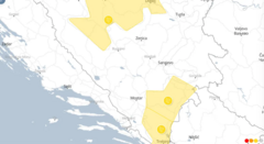 Zbog vjetra upaljen žuti meteoalarm