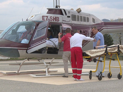 Izvršen vazdušni medicinski transport trudnice iz Trebinja