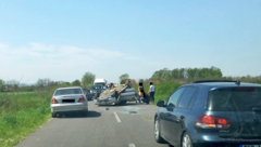 Udes kod Bijeljine, vozilo završilo na krovu