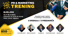 PR & MARKETING TRENING U BIJELJINI: Unaprijedi znanje i vještine iz marketinga i komunikacija