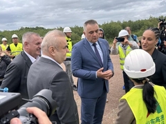 Minić i Stevanović posjetili gradilište na auto-putu Banjaluka-Prijedor