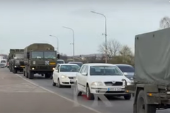 Konvoj vozila EUFOR-a ušao u Banjaluku (VIDEO)